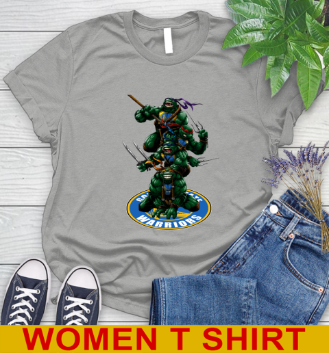 NBA Basketball Golden State Warriors Teenage Mutant Ninja Turtles Shirt Women's T-Shirt 11