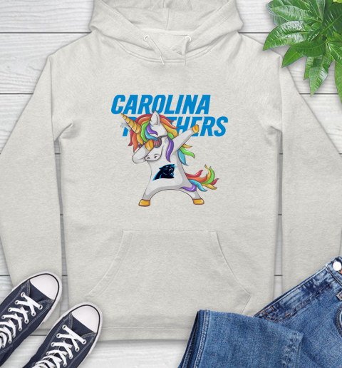Carolina Panthers NFL Football Funny Unicorn Dabbing Sports Hoodie 12