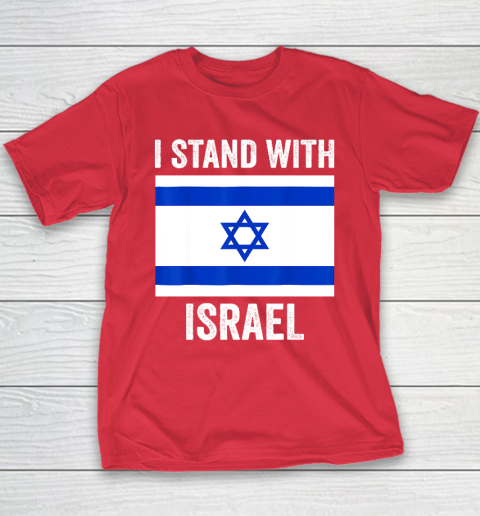 I Stand With Israel  Free Israel Youth T-Shirt 7