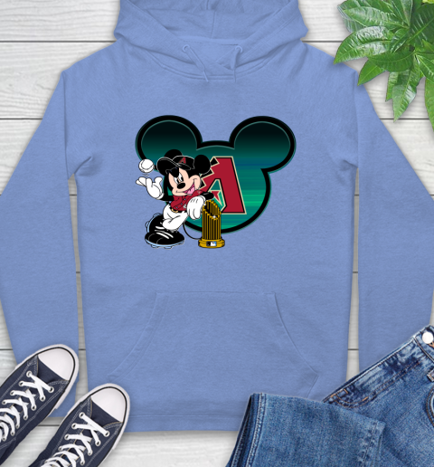 MLB Arizona Diamondbacks The Commissioner's Trophy Mickey Mouse Disney Hoodie 11