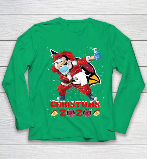 Arizona Cardinals Funny Santa Claus Dabbing Christmas 2020 NFL Youth Long Sleeve 4