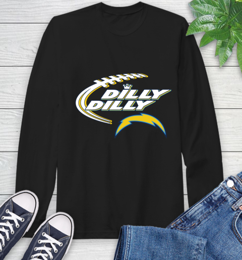 NFL Los Angeles Chargers Dilly Dilly Football Sports Long Sleeve T-Shirt 2