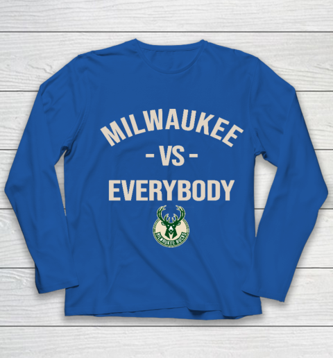 Milwaukee Bucks Vs Everybody Youth Long Sleeve 7