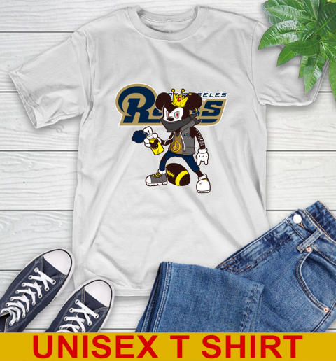 Los Angeles Rams NFL Football Mickey Peace Sign Sports T-Shirt