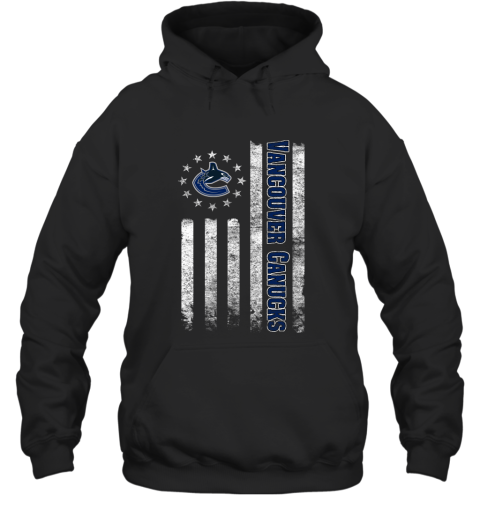 NHL American Flag Hockey Sports Vancouver Canucks Hoodie