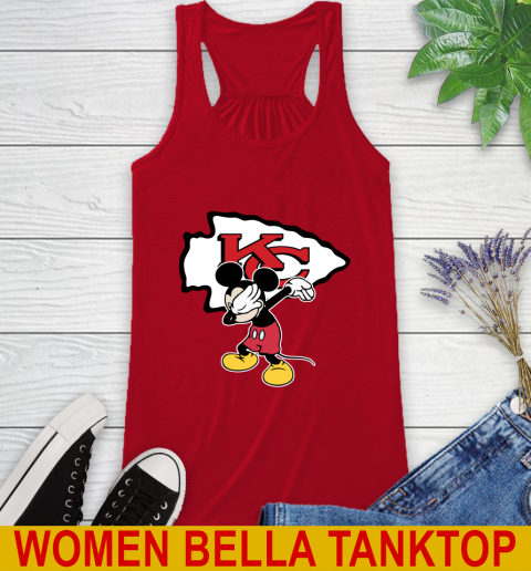 Kansas City Chiefs NFL Football Dabbing Mickey Disney Sports Racerback Tank 6
