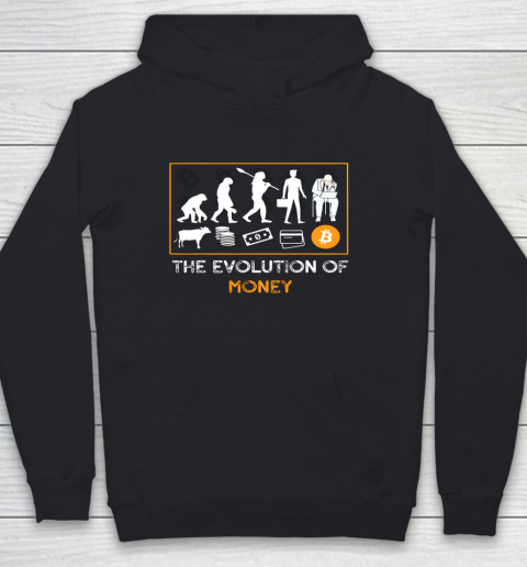 The Evolution Of Money Bitcoin Crypto btc cryptocurrency Youth Hoodie