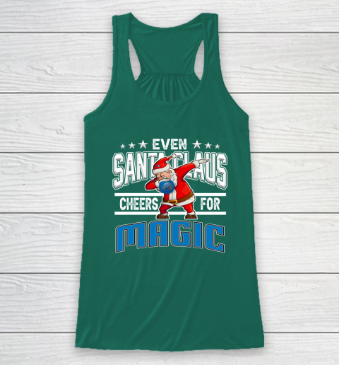 Orlando Magic Even Santa Claus Cheers For Christmas NBA Racerback Tank 5
