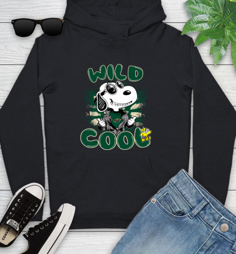 NHL Hockey Minnesota Wild Cool Snoopy Shirt Youth Hoodie