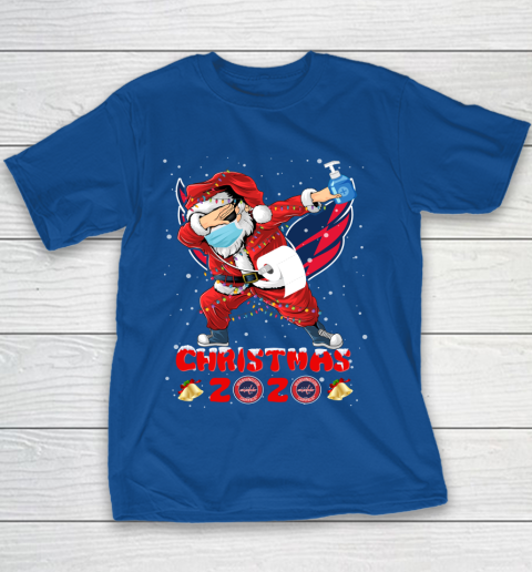 Washington Capitals Funny Santa Claus Dabbing Christmas 2020 NHL Youth T-Shirt 6