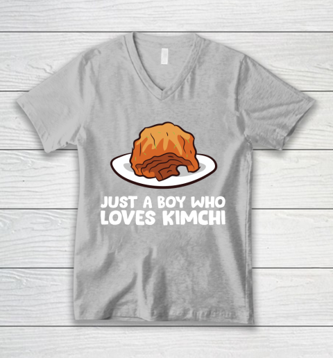 Just a Boy Who Loves Kimchis Funny Kimchi V-Neck T-Shirt 3