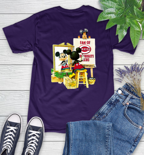 MLB Baseball Cincinnati Reds Mickey Drawing Shirt 85