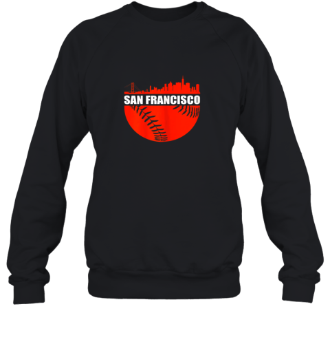 San Francisco Baseball Downtown Skyline Gift Sweatshirt