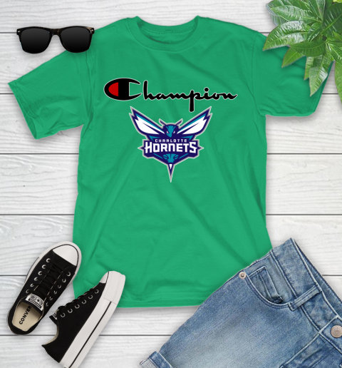 NBA Basketball Charlotte Hornets Champion Shirt Youth T-Shirt 3