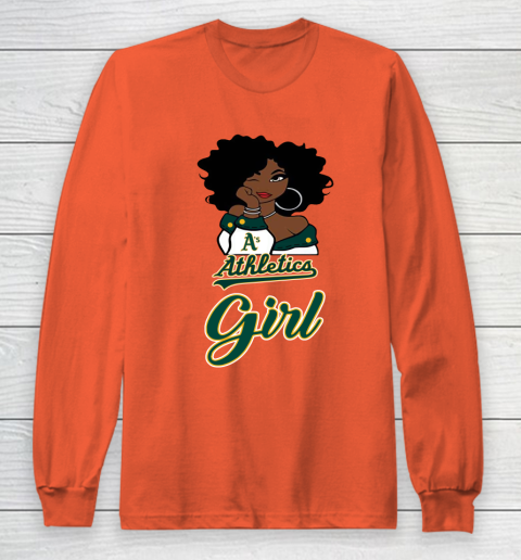 Oakland Athleticss Girl MLB Long Sleeve T-Shirt 5