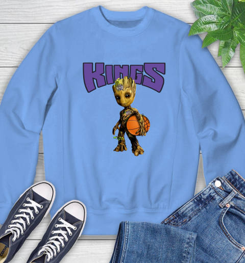 Sacramento Kings NBA Basketball Groot Marvel Guardians Of The Galaxy Sweatshirt 11