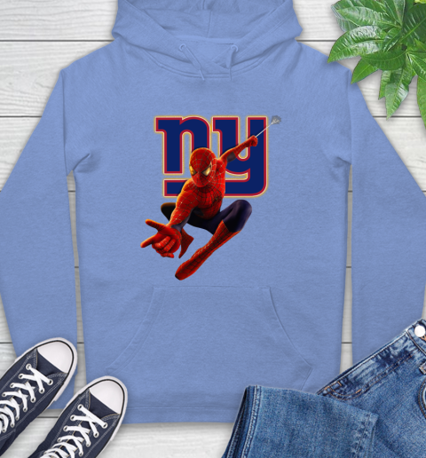 NFL Spider Man Avengers Endgame Football New York Giants Hoodie 11