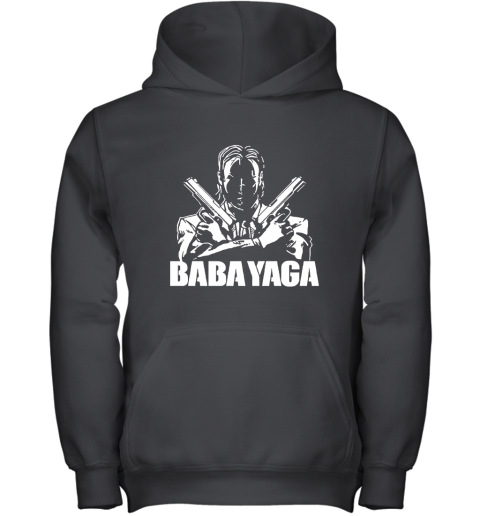 Shadow John Wick Dual Handguns The Babayaga Youth Hoodie