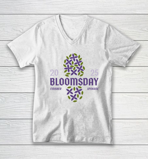 Bloomsday 2025 Finisher Spokane V-Neck T-Shirt