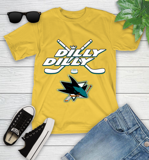NHL San Jose Sharks Dilly Dilly Hockey Sports Youth T-Shirt 8