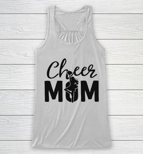 Mother's Day Funny Gift Ideas Apparel  Pink Cheer Mom Gifts Cheerleader Mom Shirt Mama Mother T Shi Racerback Tank