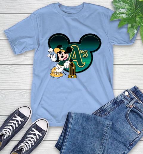MLB Oakland Athletics The Commissioner's Trophy Mickey Mouse Disney T-Shirt 11