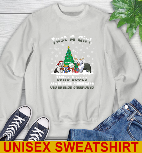 Christmas Just a girl who love old english sheepdogs dog pet lover 29