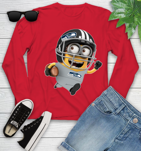 NFL Seattle Seahawks Minions Disney Football Sports Youth Long Sleeve 11