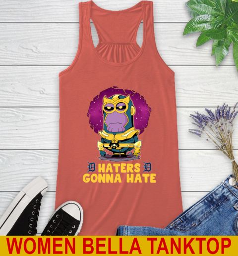 MLB Baseball Detroit Tigers Haters Gonna Hate Thanos Minion Marvel Shirt Racerback Tank 4