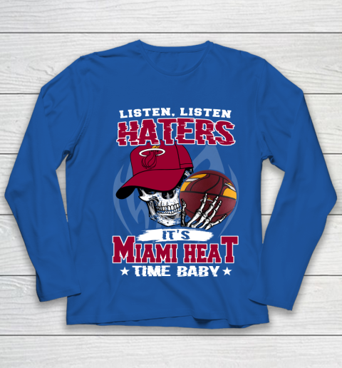 Listen Haters It is HEAT Time Baby NBA Youth Long Sleeve 7