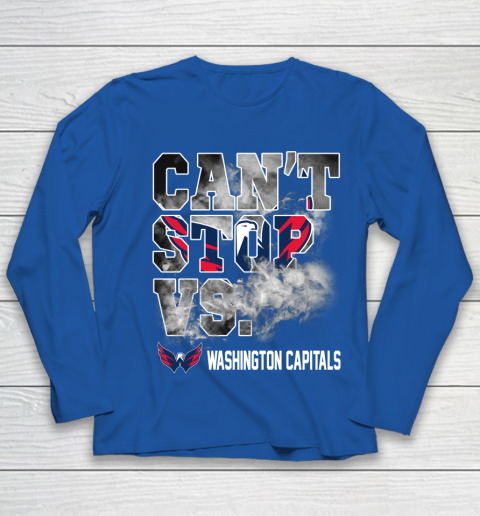 NHL Washington Capitals Hockey Can't Stop Vs Youth Long Sleeve 7