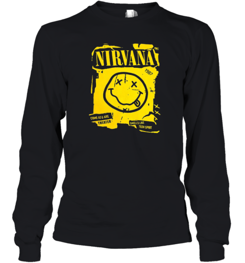 Nirvana 80s Come As You Are 1987 Youth Long Sleeve