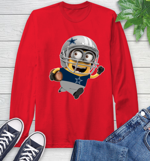 NFL Dallas Cowboys Minions Disney Football Sports Long Sleeve T-Shirt 10