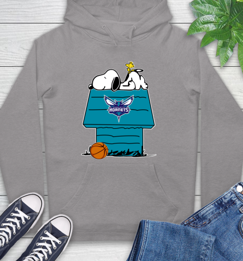 Charlotte Hornets NBA Basketball Snoopy Woodstock The Peanuts Movie Hoodie 6
