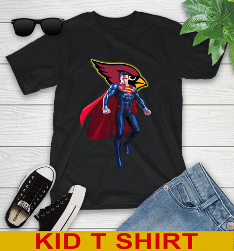 NFL Superman DC Sports Football Arizona Cardinals Youth T-Shirt 2