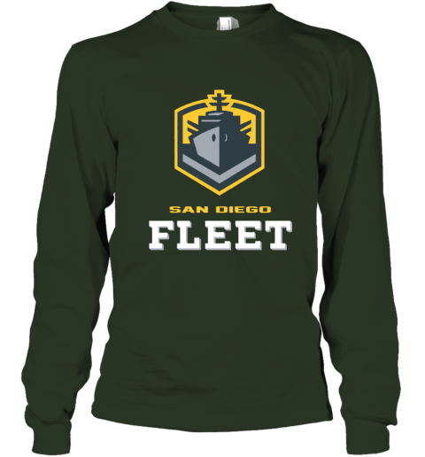 San Diego Fleet logo gmtk san diego fleetlogo long sleeve tee 14 front forest green