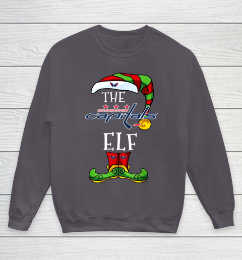 Washington Capitals Christmas ELF Funny NHL Youth Sweatshirt 5