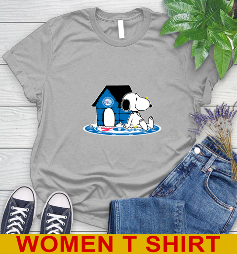 NBA Basketball Philadelphia 76ers Snoopy The Peanuts Movie Shirt Women's T-Shirt 5