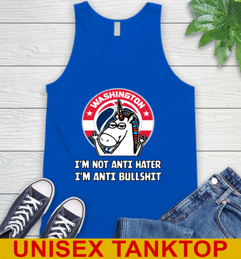 Washington Wizards NBA Basketball Unicorn I'm Not Anti Hater I'm Anti Bullshit Tank Top 5