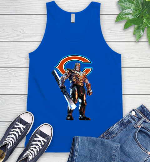 NFL Thanos Gauntlet Avengers Endgame Football Chicago Bears Tank Top 5