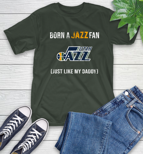 NBA Utah Jazz Loyal Fan Just Like My Daddy Basketball Shirt T-Shirt 6