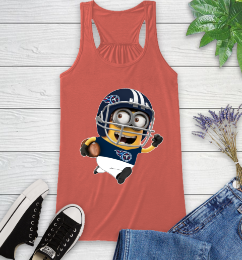NFL Tennessee Titans Minions Disney Football Sports Racerback Tank 4
