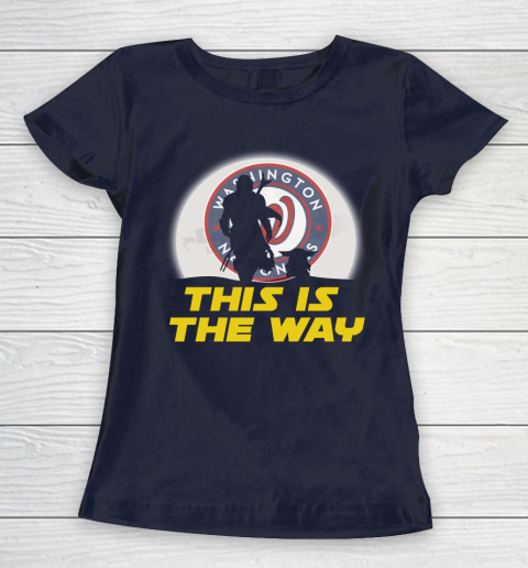 Washington Nationals MLB Baseball Star Wars Yoda And Mandalorian This Is The Way Women's T-Shirt 2