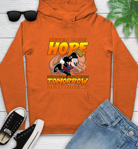 Colorado Avalanche NHL Hockey ootball Mickey Disney Never Lose Hope Youth Hoodie 4