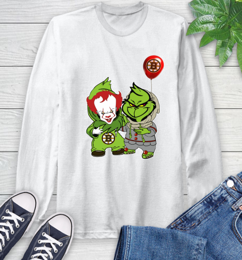 Boston Bruins Baby Pennywise Grinch Christmas Nhl Hockey Long