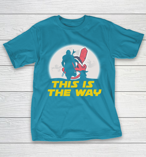Cleveland Indians MLB Baseball Star Wars Yoda And Mandalorian This Is The Way T-Shirt 7