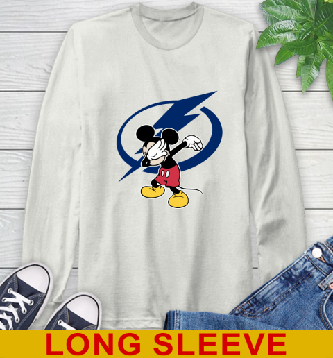 Tampa Bay Lightning NHL Hockey Dabbing Mickey Disney Sports Long Sleeve T-Shirt 12