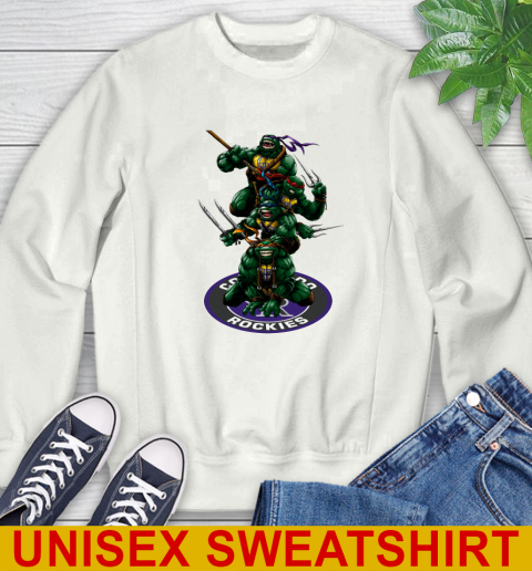 MLB Baseball Colorado Rockies Teenage Mutant Ninja Turtles Shirt Sweatshirt