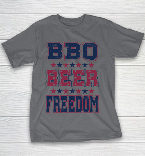 BBQ Beer Freedom Youth T-Shirt 7