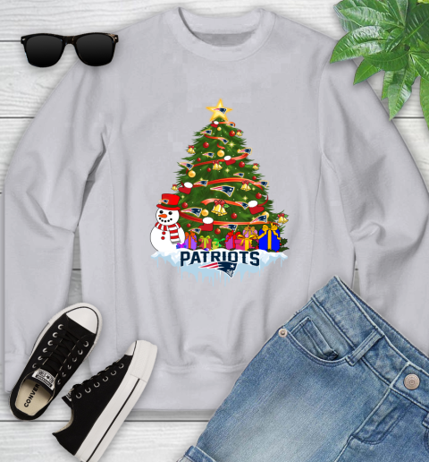 New England Patriots Merry Christmas NFL Football Sports Youth Sweatshirt 4